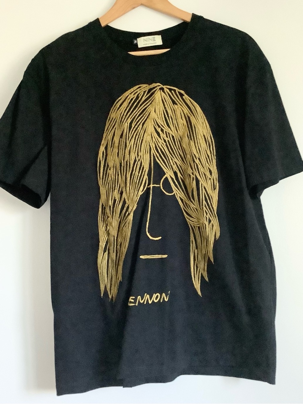 John Lennon Self Portrait Graphic Shirt by Nine Embroidered Unisex Sz. XL